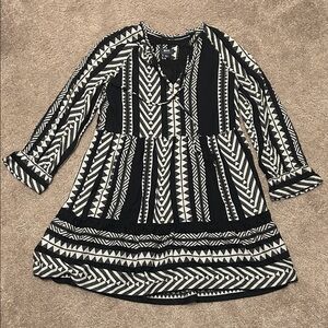 Stylish Black and White Dress